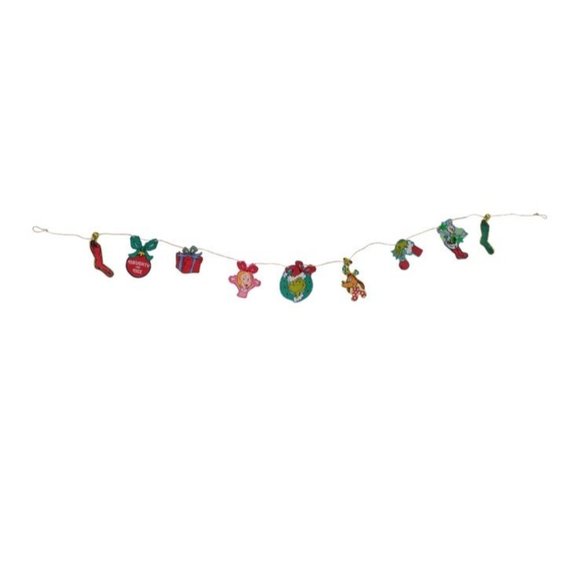 Dr. Seuss The Grinch Who Stole Christmas Garland 8 FT - Picture 6 of 8